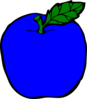 Dark Blue Apple Clip Art