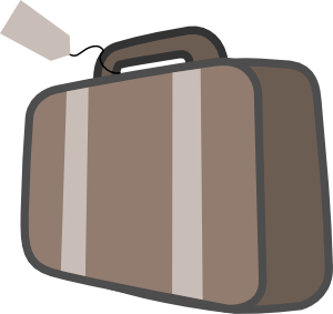 travel bag clipart