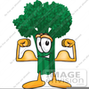 Muscular Arm Flexing Clipart Image