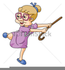 Grumpy Lady Clipart Image