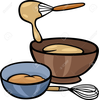 Clipart Mixing Bowl And Spoon Image