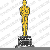 Oscar Award Statue Clipart Image