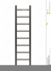 Funny Ladder Clipart Image