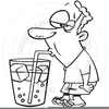 Free Clipart Thirsty Man Image