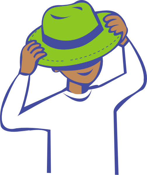 man with hat clipart - photo #50