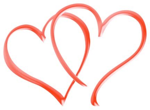 free clip art two hearts - photo #14