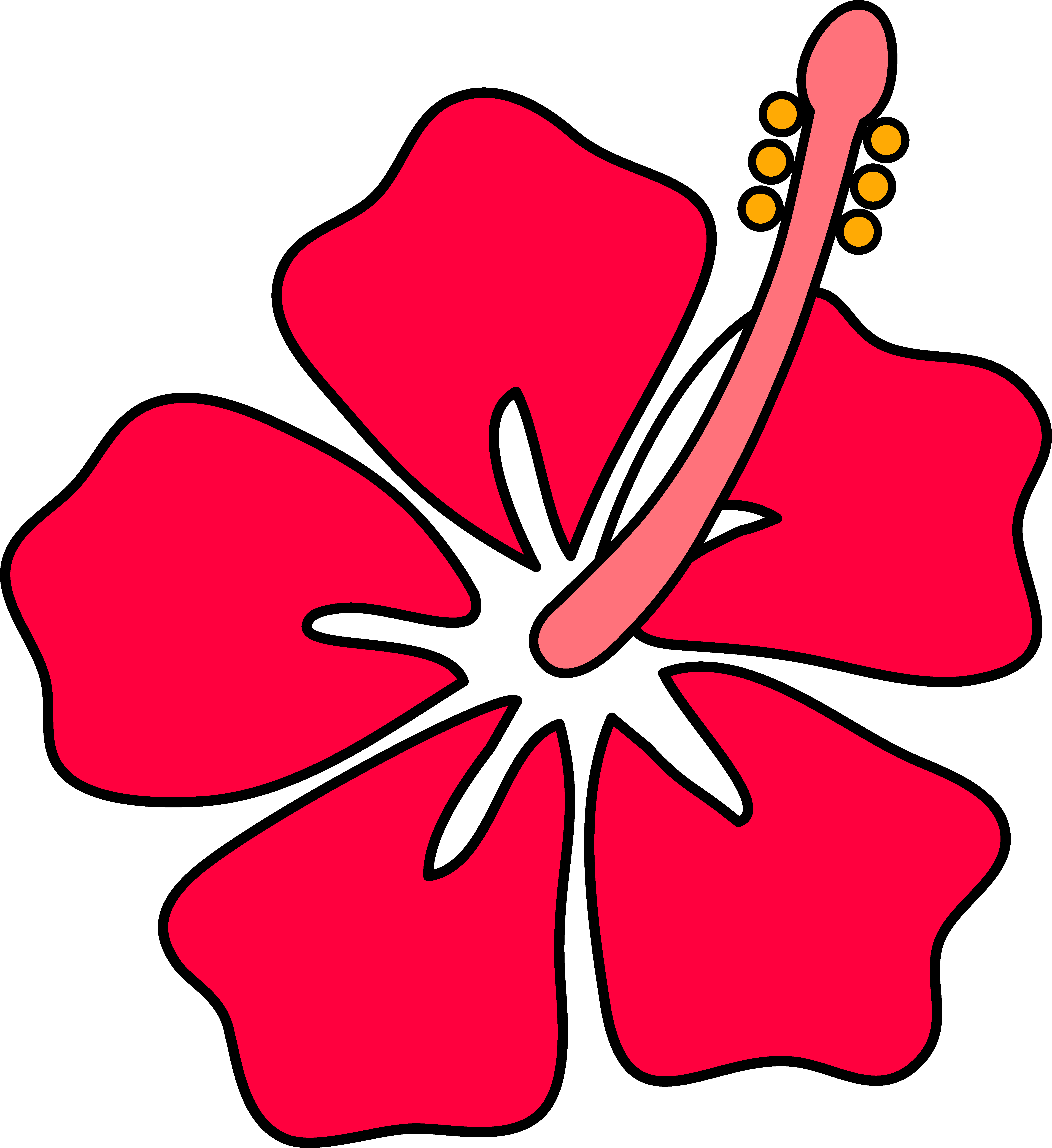 Hibiscus Flower Outline Pink Free Images At Clker Com Vector Clip Art Online Royalty Free Public Domain Download this premium vector about white hibiscus flower and leaf drawing illustration, and discover more than 11 million professional graphic resources on freepik. hibiscus flower outline pink free images at clker com vector clip art online royalty free public domain