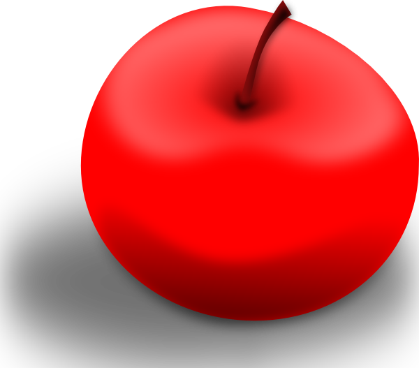 clipart red apple - photo #34