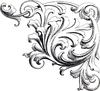 French Filigree Clipart Image