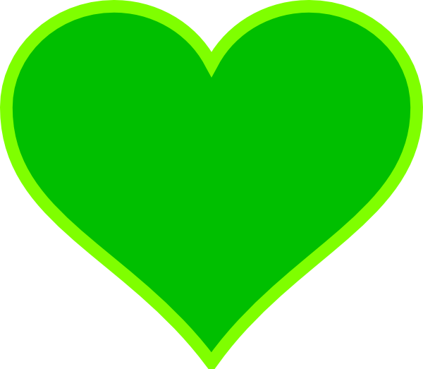 clipart green heart - photo #7