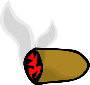 Smoke Cigar Stub Clip Art