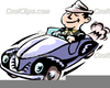 Free Clipart Person Driving Car Image