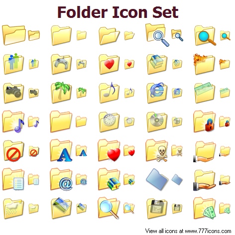 Folder Icon Set | Free Images at Clker.com - vector clip art ...
