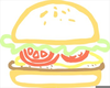Free Burger Clipart Image