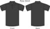 Polo Shirt Black Clip Art