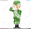 Saluting Soldier Clipart Image