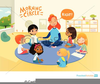 Circle Of Children Clipart Image