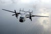 A C-2a Greyhound Assigned To The Rawhides Of Fleet Logistics Support Squadron Four Zero (vrc-40) Based In Norfolk, Va., Makes A Logistics Run To Uss Enterprise (cvn 65). Image