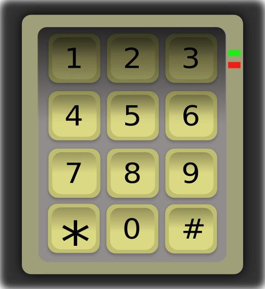 keypad clipart - photo #1