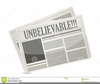 Newspaper Headline Clipart Image