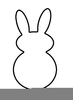 Peep Bunny Clipart Image