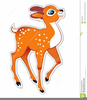 Free Animated Deer Clipart Image