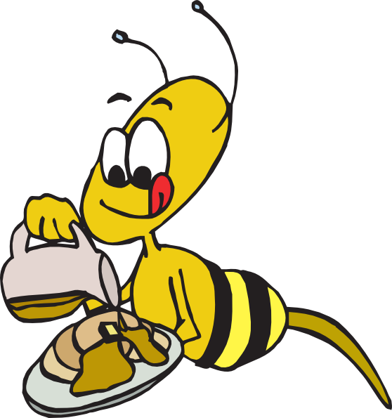 cartoon clipart honey bees - photo #37