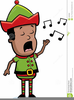 Christmas Elf Girl Clipart Image