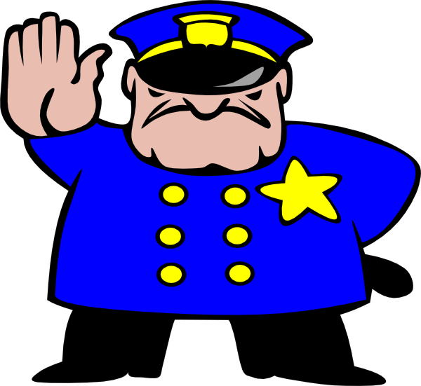 free clipart cartoon policeman - photo #9