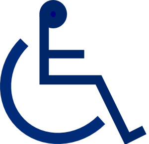 Wheelchair Sign 2 Clip Art