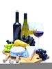 Free Clipart Of Wine And Cheese Image