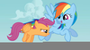 Scootaloo And Rumble Image
