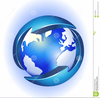 World Globe Logo Clipart Image