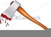 Clipart Bloody Axe Image