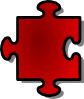 Jigsaw Red Puzzle Piece 2 Clip Art