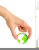 Hand Holding World Clipart Image