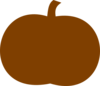 Dark Orange Pumpkin Clip Art