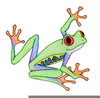 Red Eyed Tree Frog Clipart Image