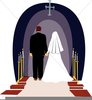 Bride Groom Minister Clipart Image