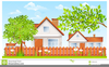 Yard Fence Clipart Image