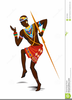 African Dancer Clipart Image