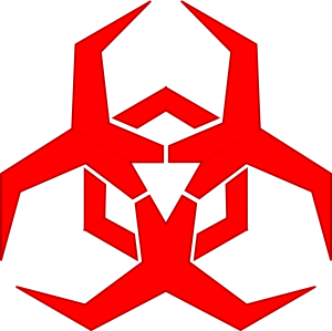 Pbcrichton Malware Hazard Symbol Red Clip Art