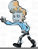 Man Freezing Clipart Image