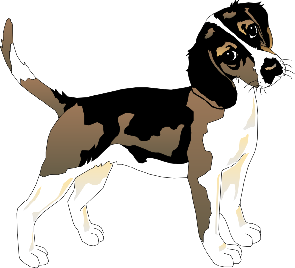 free clipart dogs black and white - photo #34