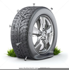 Flat Tyre Clipart Image