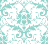 Aqua Damask Pattern 92d3ca Clip Art