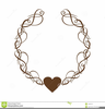 Scrolled Heart Clipart Image