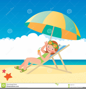 2 beach chair clipart