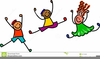 Leaping Figure Clipart Image