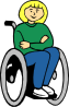 Girl In Wheelchair Clip Art